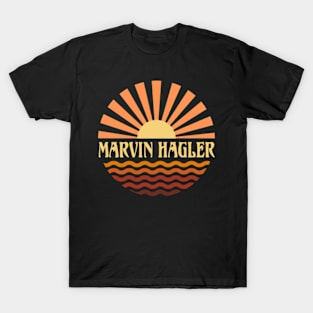 Personalized Marvin Name Vintage Styles Camping 70s 80s 90s T-Shirt